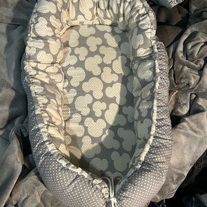 Gray and Cream Baby Nest